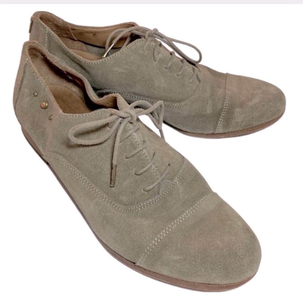 6.5 HAKEI SUEDE SHOES LACE UP loafers oxfords flats womens adult
